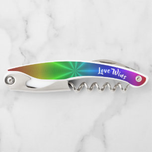 LGBT Rainbow Pride Love Wins Waiter's Corkscrew