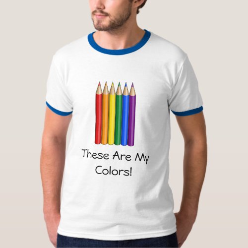 LGBT rainbow pride pencils T_Shirt