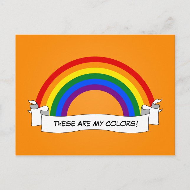 LGBT rainbow pride  Postcard (Front)
