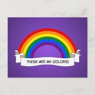 LGBT rainbow pride Postcard