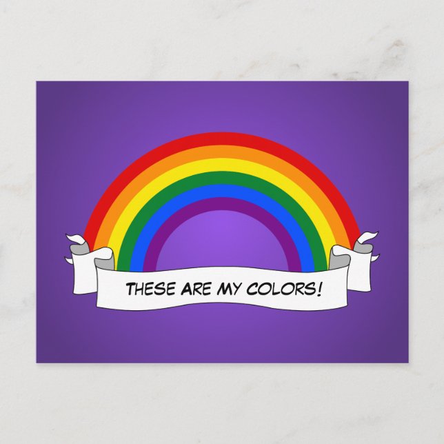 LGBT rainbow pride  Postcard (Front)