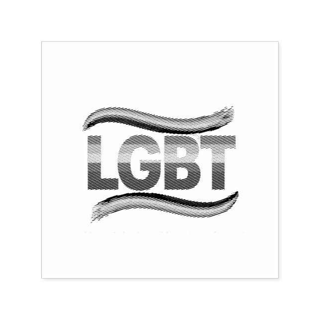 LGBT Rainbow Pride Self-inking Stamp (Design)