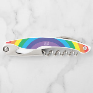 LGBT Rainbow Pride Waiter's Corkscrew