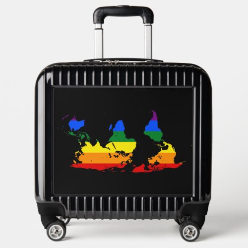 LGBT rainbow pride world map Luggage
