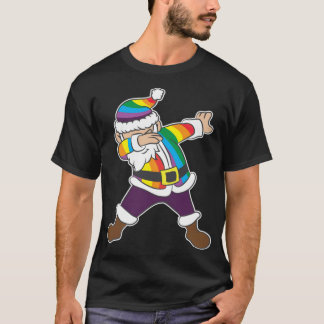 LGBT Rainbow Santa Gay LGBTQ Christmas Xmas Gift - T-Shirt