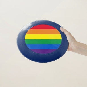 Lgbt rainbow stripes colors gay pride flag Wham-O frisbee