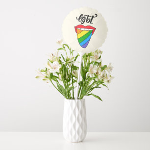 LGBT Rainbow Tongue Balloon
