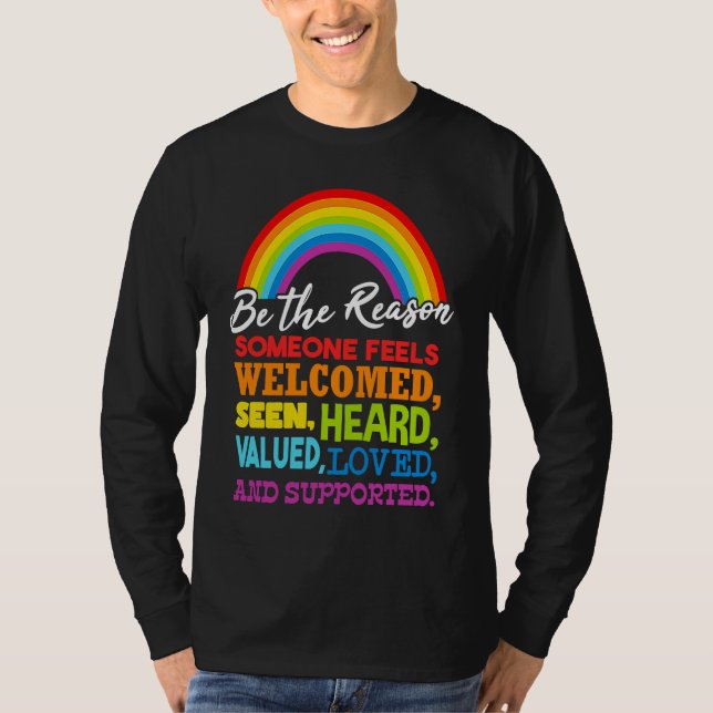 LGBT Rainow Flag T-Shirt (Front)