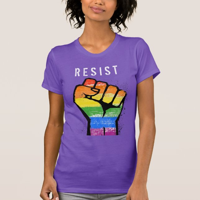LGBT Resistance Fist T-Shirt (Front)
