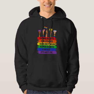 Lgbt Retro Fist Love Equal Rights It's Not A Pie   Hoodie