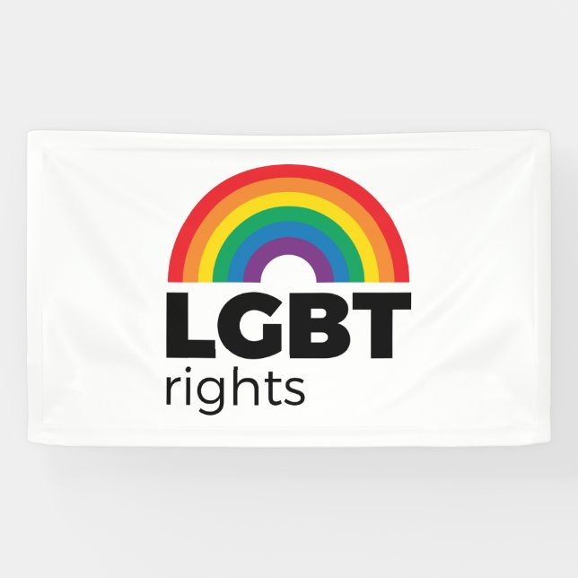 LGBT Rights Rainbow Banner (Horizontal)