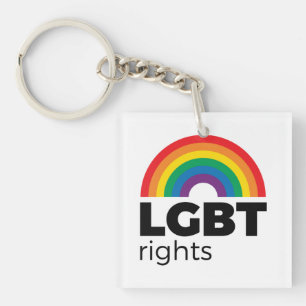 LGBT Rights Rainbow Keychain