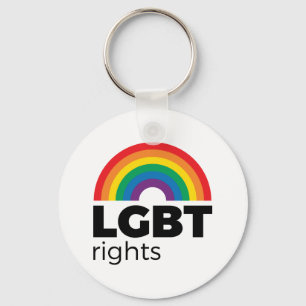 LGBT Rights Rainbow Keychain