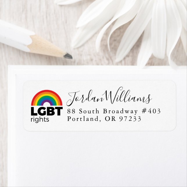 LGBT Rights Rainbow Label (Insitu)