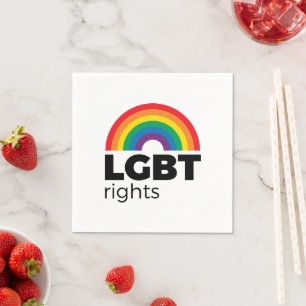 LGBT Rights Rainbow Napkins