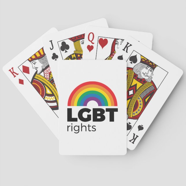 LGBT Rights Rainbow Poker Cards (Back)