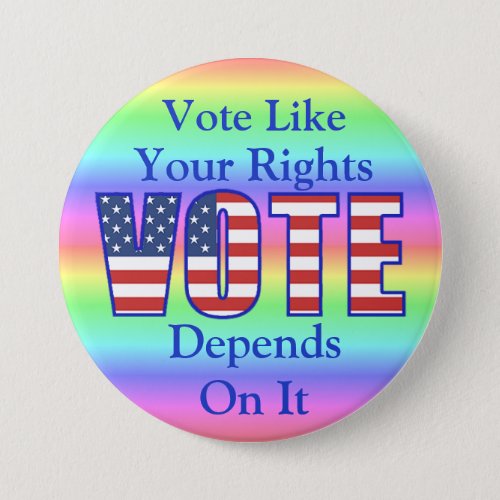 LGBT Rights Vote Buttons