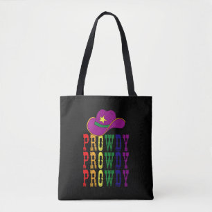 LGBT Rodeo Cowboy Cowgirl Howdy Gay Western Tote Bag
