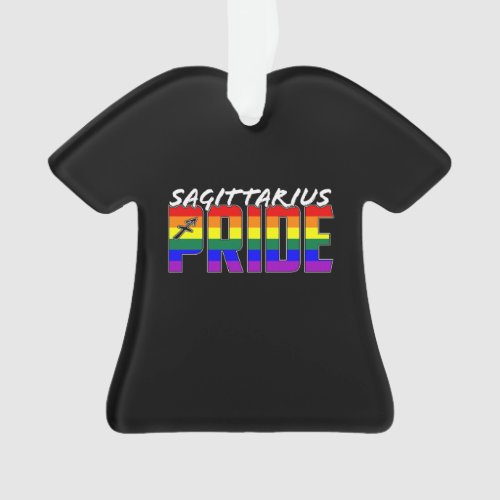 LGBT Sagittarius Pride Flag Zodiac Sign Ornament