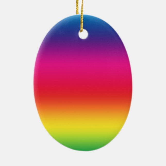 LGBT Social Movement Symbol Ceramic Ornament (Back)