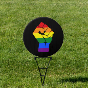 LGBT Solidarity Rainbow Fist Sign