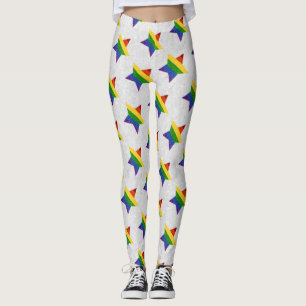 LGBT Star Pride Flag Glitter Leggings