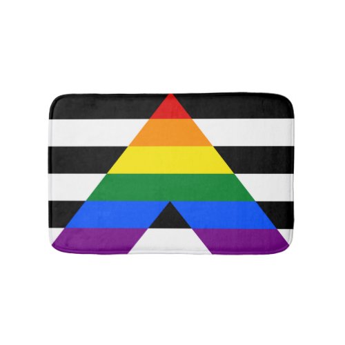LGBT straight ally flag Bathroom Mat