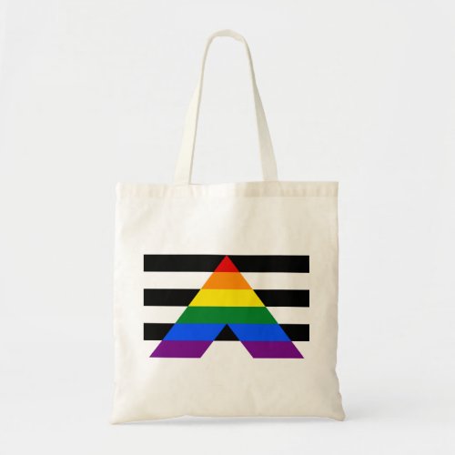 LGBT straight ally flag Budget Tote