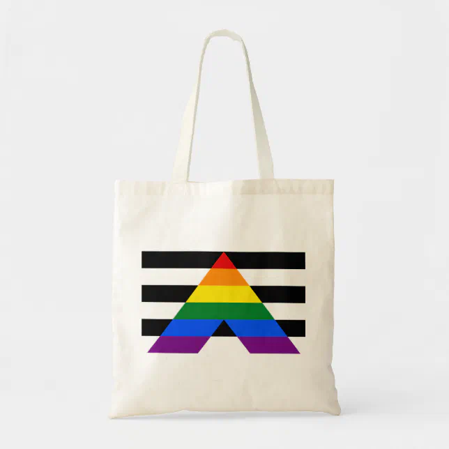 LGBT straight ally flag Budget Tote Zazzle - Main Image