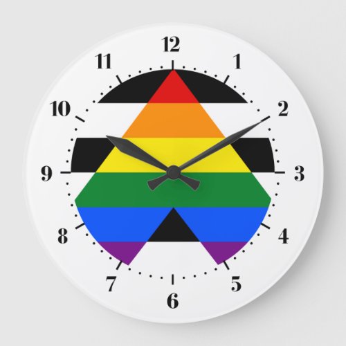 LGBT straight ally flag Clocks