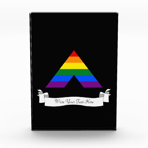 LGBT straight ally pyramid symbol Award
