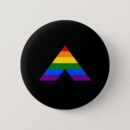 LGBT straight ally pyramid symbol Button