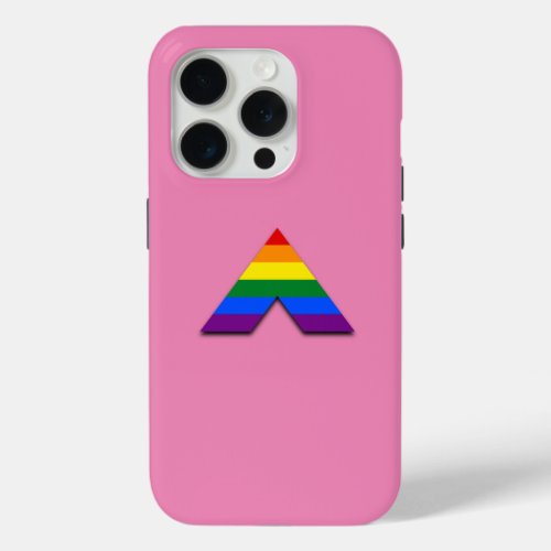 LGBT straight ally pyramid symbol  iPhone 15 Pro Case