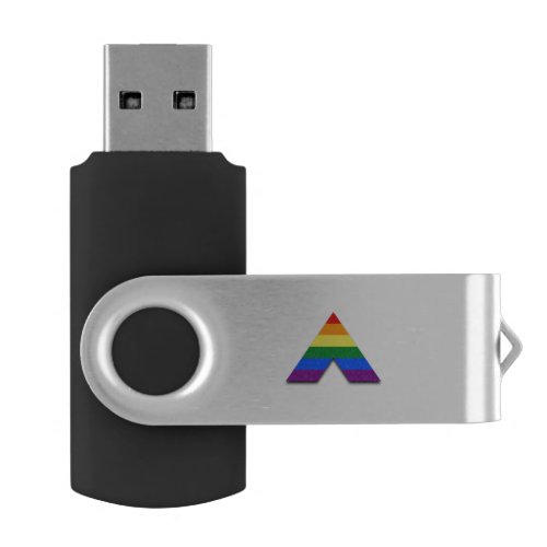 LGBT straight ally pyramid symbol Flash Drive
