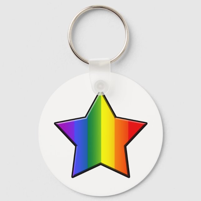 LGBT Super Star Keychain (Front)