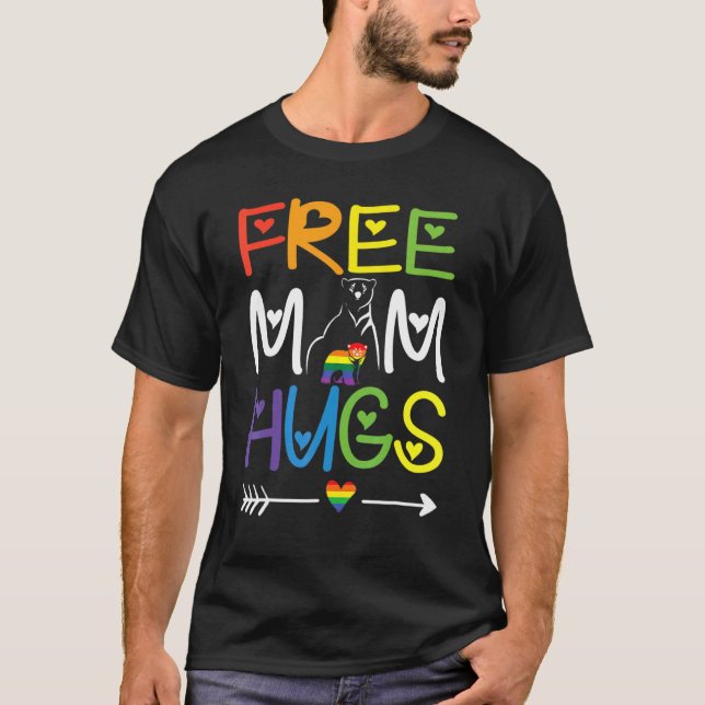 Lgbt Support Idea Rainbow Lgbt Pride Month T-Shirt (Front)