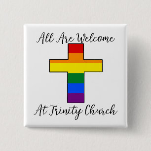 LGBT Supportive Christian Button