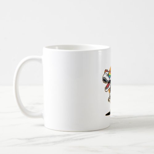 LGBT T_Rex Skeleton Pride Coffee Mug