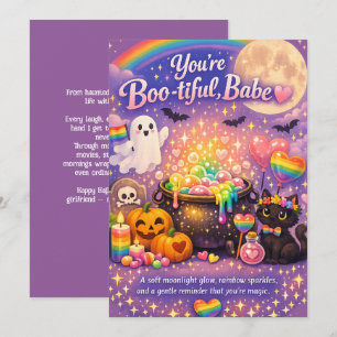 🎃🌈 LGBT To My Beautiful Lady  Invitation