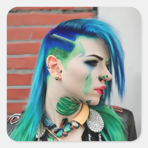 LGBT Trans Man Square Sticker