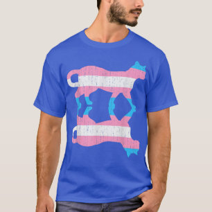 LGBT Trans Pride Transseual Flag Animal Cat Transg T-Shirt
