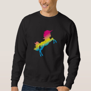 Lgbt Unicorn Pansexuality Flag Queer Pan Pride Pan Sweatshirt
