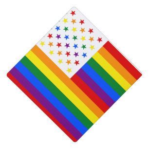 LGBT USA GRADUATION CAP TOPPER