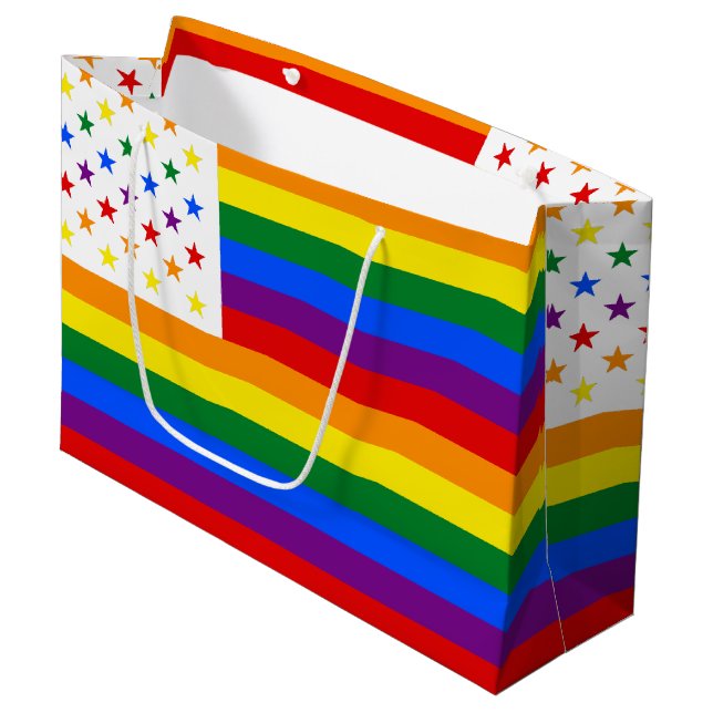 LGBT USA LARGE GIFT BAG (Front Angled)