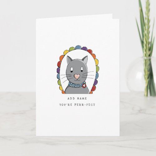 LGBT  Valentines  Cat  Pride  Holiday Card