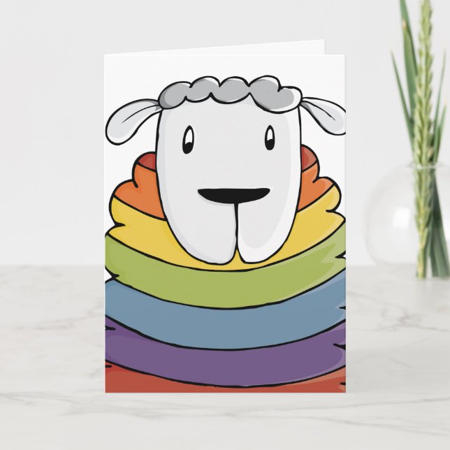 LGBT | Valentine’s | Sheep | Pride | Holiday Card (Front)