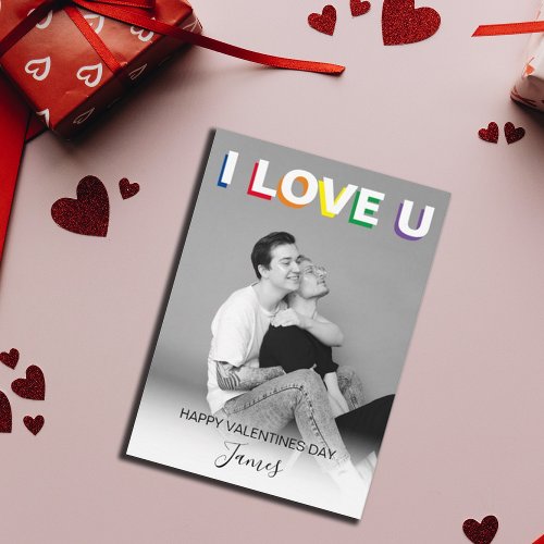LGBT Valentines Day Holiday Card