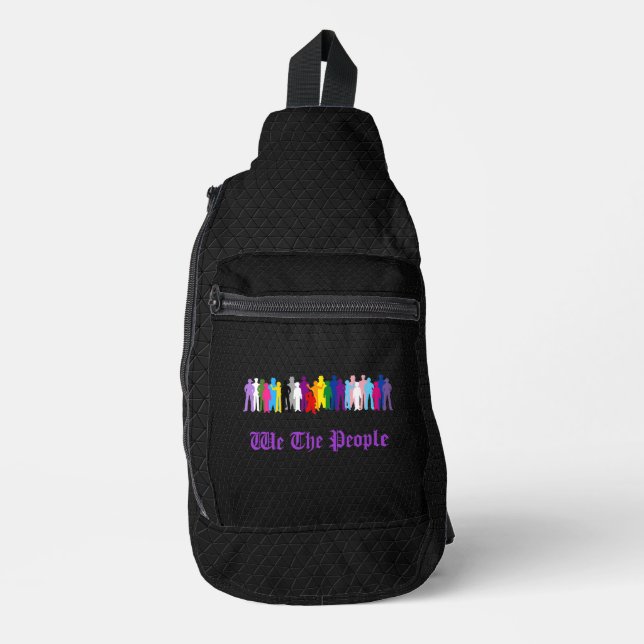 LGBT We The People design Sling Bag (Front)
