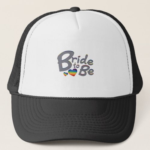 LGBT Wedding Bride to Be Lesbian Bride Trucker Hat