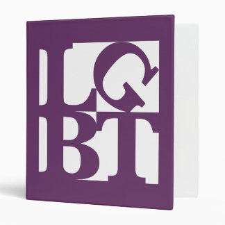 LGBT White Pop Avery Binder